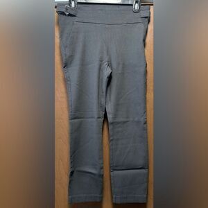 Maurices Crop Pants Medium Grey Textured (159)